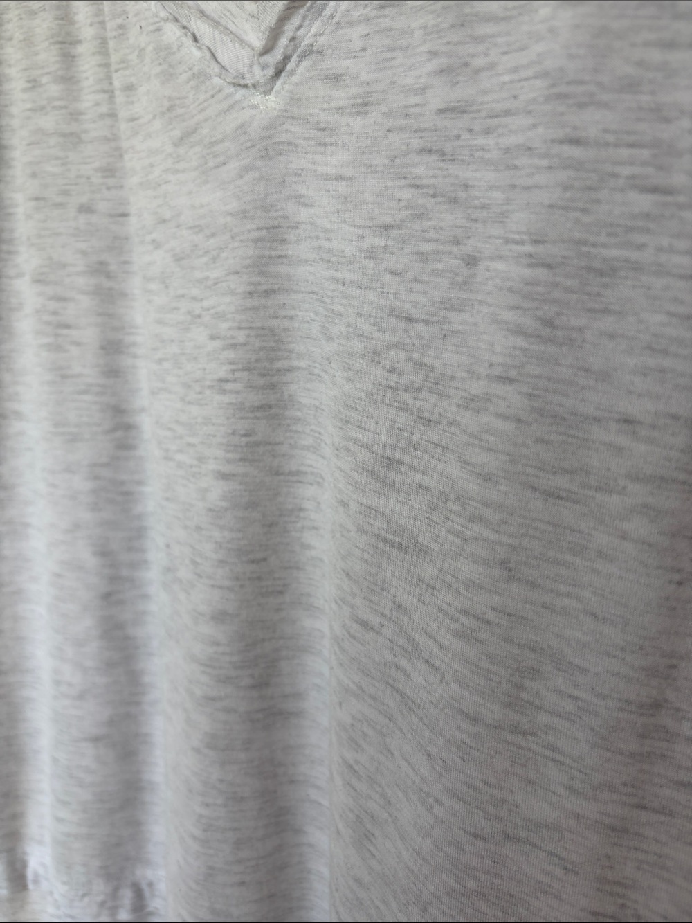 We The Free Relaxed V-Neck Tunic in Light Heathered Gray Draped, oversized - Picture 15 of 15